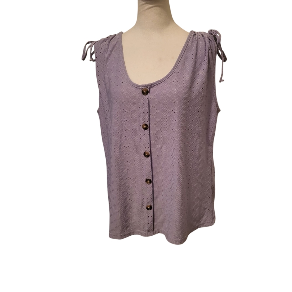 Boutique Plus Tank Purple sz XXL